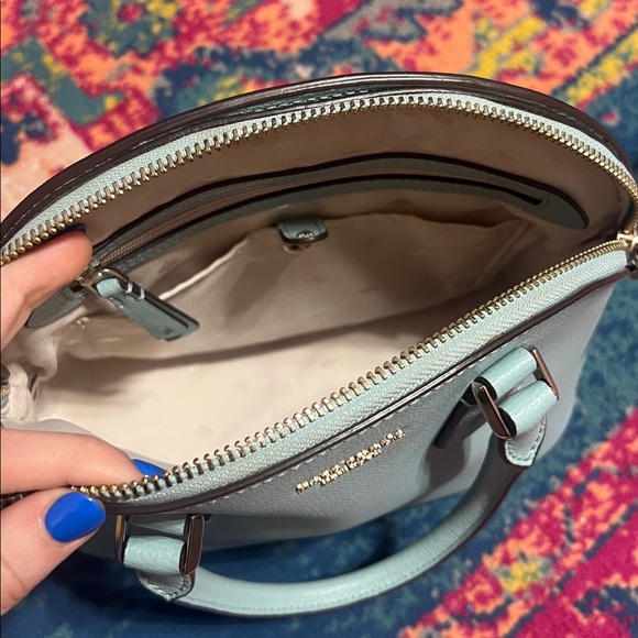 Kate Spade Sylvia Dome Satchel light blue crossbody purse - Picture 7 of 12